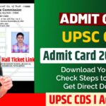 Upsc cds admit card